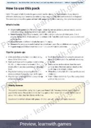 Preview: How to use, quest map, sticker chart and certificates file, page 1: how to use this pack