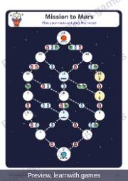 Preview: Mission to Mars board game file, page 2: the board